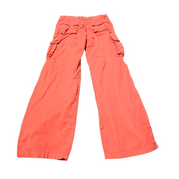 Mason Womens Rites Cargo Pants Coral Wide Leg Zippers Made in Italy Size EU 42 - Picture 2 of 14